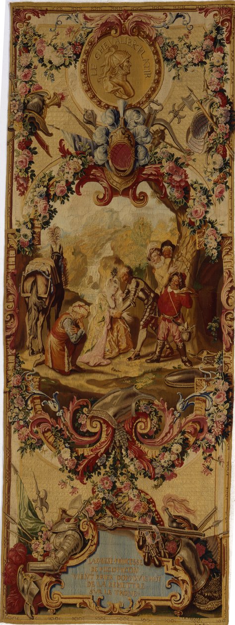 Regence Gobelins billedvev med historien om Don Quixote, 1717-18 av French School