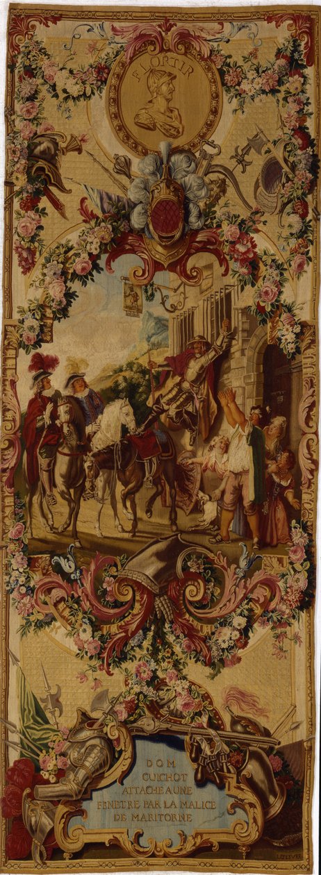 Regence Gobelins billedvev med historien om Don Quixote, 1717-18 av French School