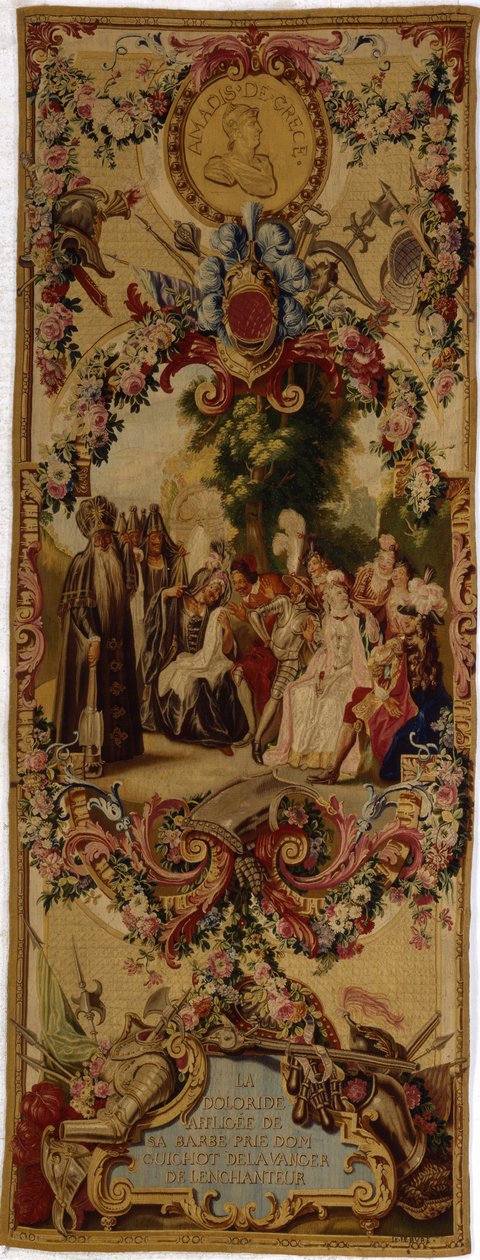Regence Gobelins billedvev med historien om Don Quixote, 1717-18 av French School