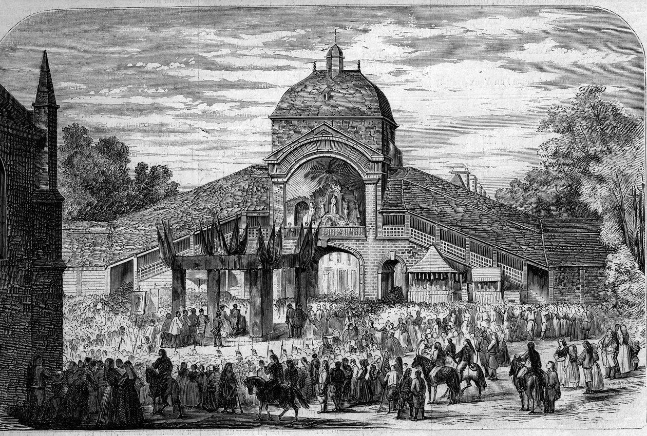 Religious Ceremony - 15 August 1858: Mass of the Assumption Celebree at the altar of the Pelerins of Saint Anne d