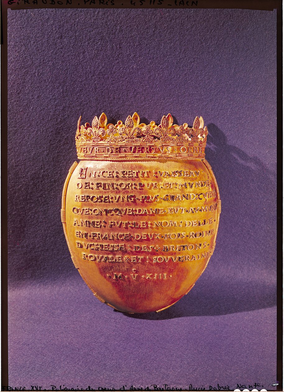 Relikvieskrin av Anne av Bretagnes hjerte (1477-1514) hertuginne av Bretagne, 1514 av French School