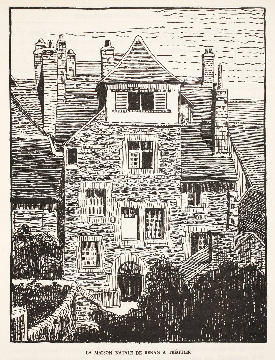 Renans fødested ved Treguier av French School