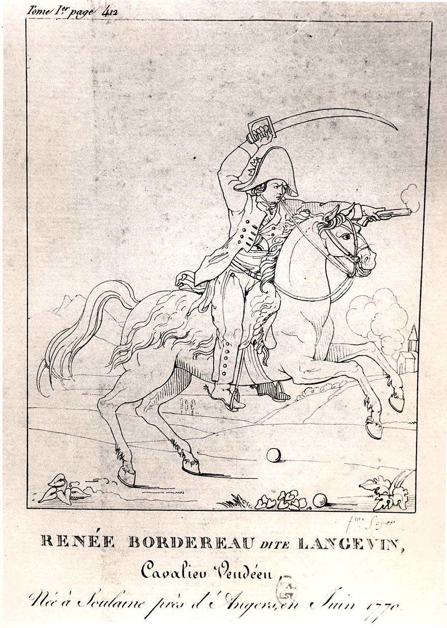 Renee Bordereau, kalt Langevin (1770-1828) av French School