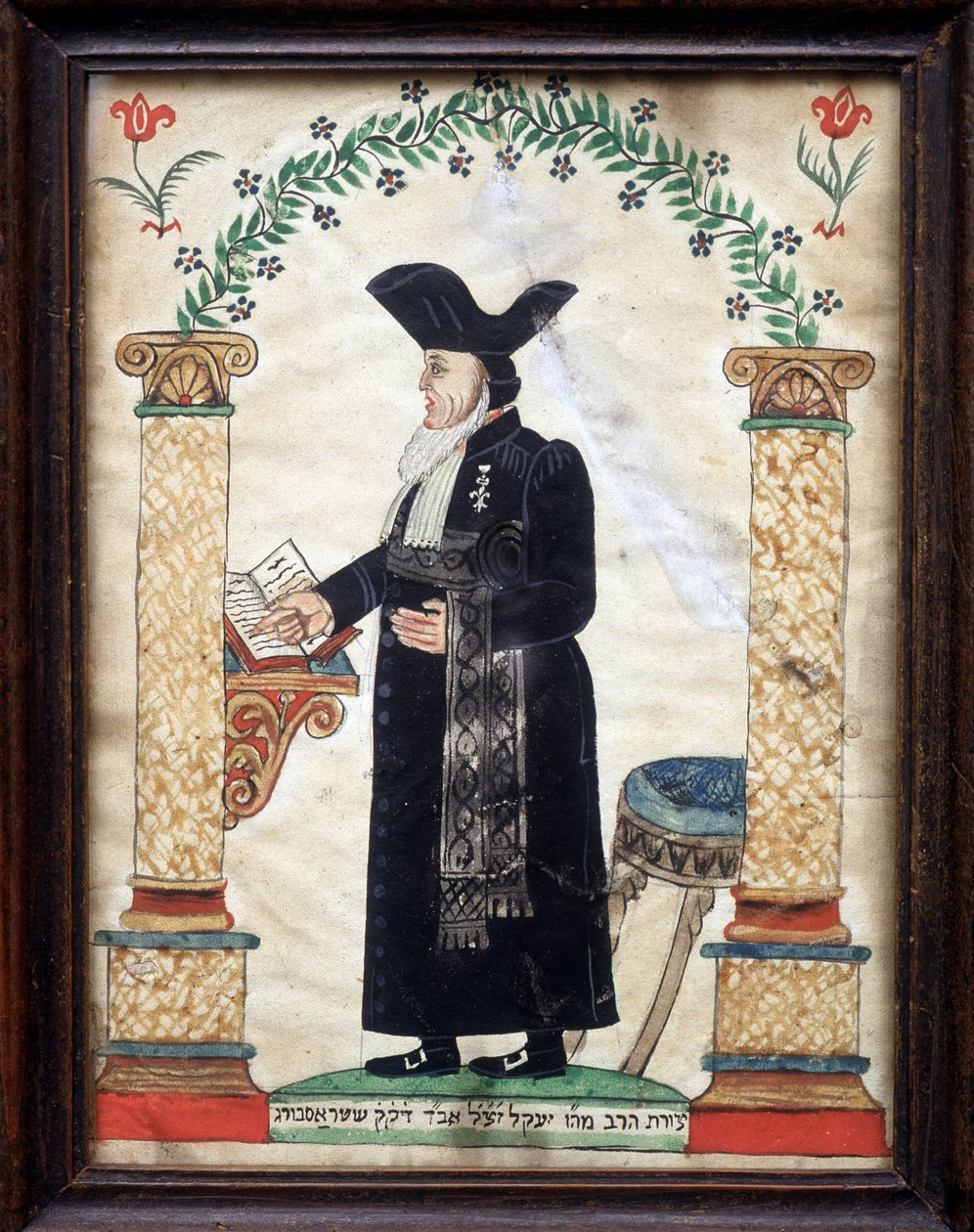 Representasjon av en rabbiner (farge litho) av French School