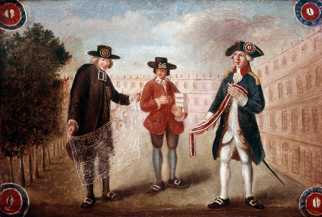 Representasjon av de tre ordener i det franske samfunnet av French School