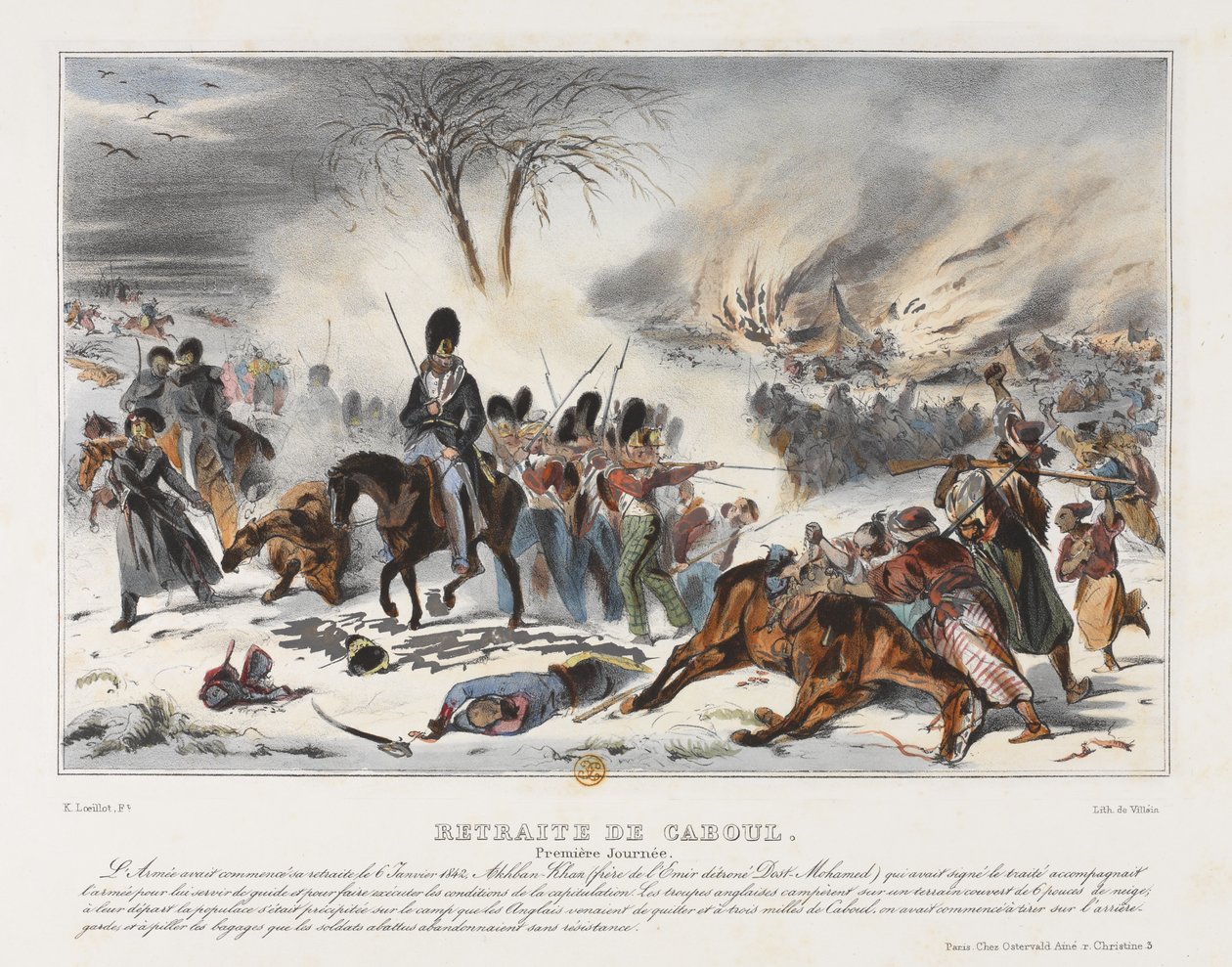 Tilbaketrekning fra Kabul 6. januar 1842 av French School