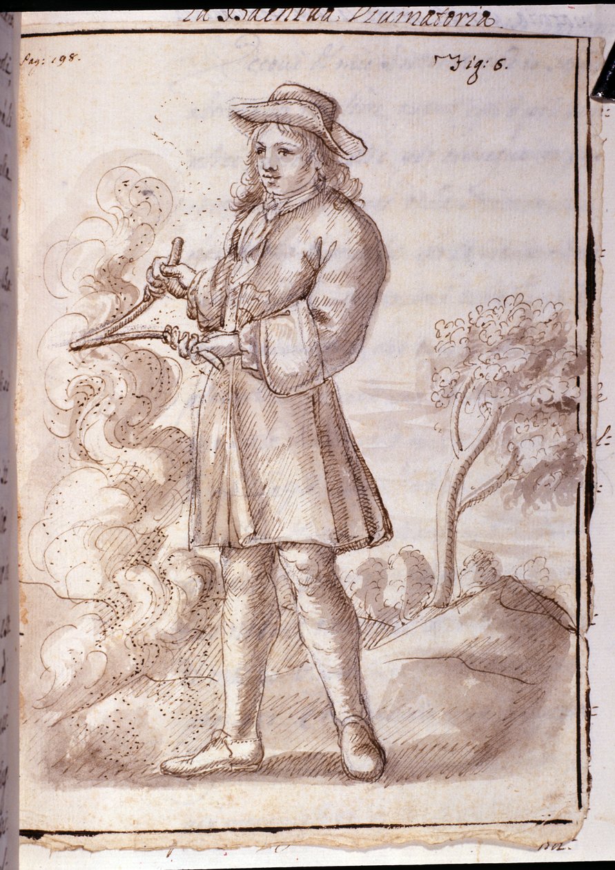Rabdomancy - rabdomancy - sourcellerie - i "" Okkult fysikk, eller Behandling av spådomsstaven og dens nyttig for oppdagelsen av kildene til gruvene til cachene, tyver og flyktende mortere, etc ”” - av Pierre Le Lorrain (Abbe de Vallemo av French School
