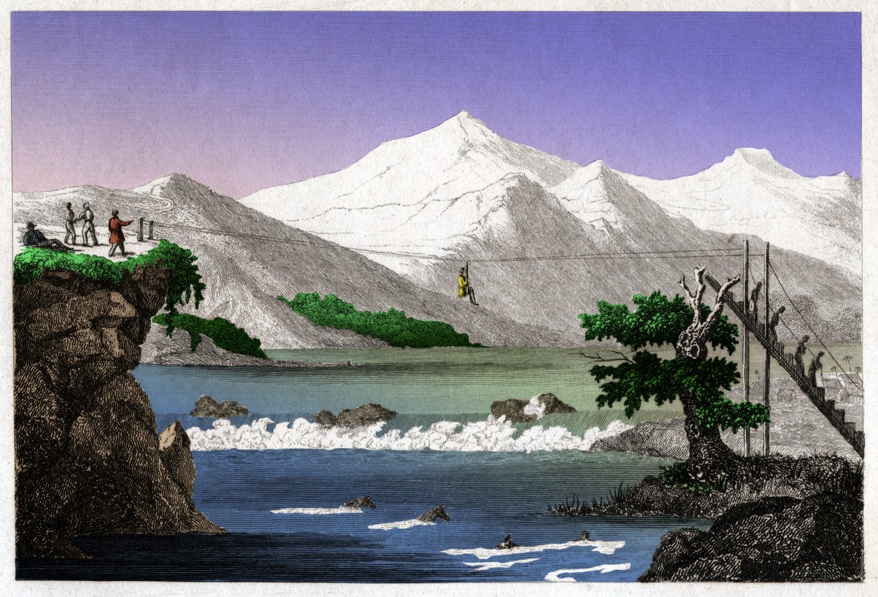 Rio Magdalena. (gravering, ca. 1840) av French School