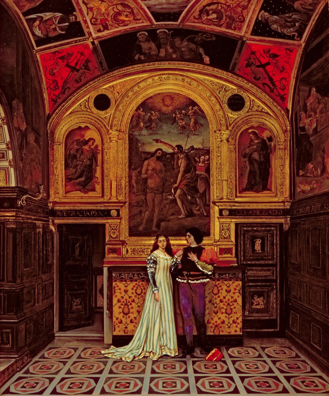 Romeo og Julie, ca. 1860-70 av French School