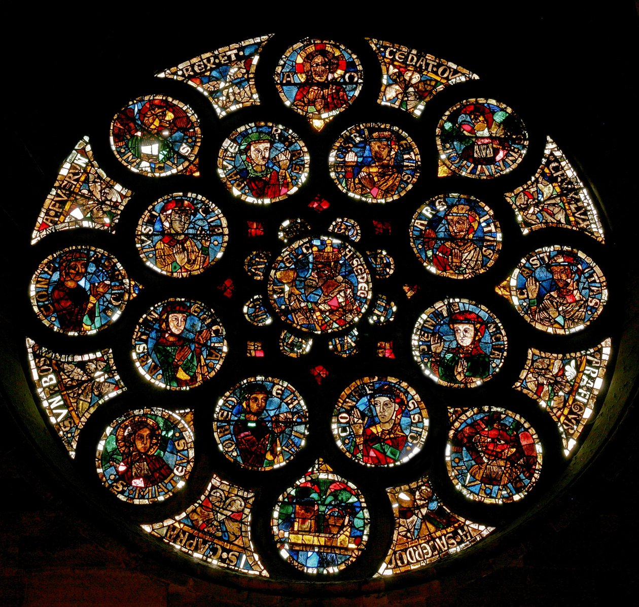 Rosevindu som viser den nye pakt, ca. 1235 av French School