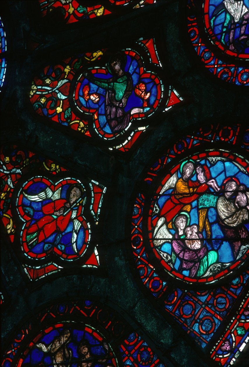 Rose vindu detalj av French School