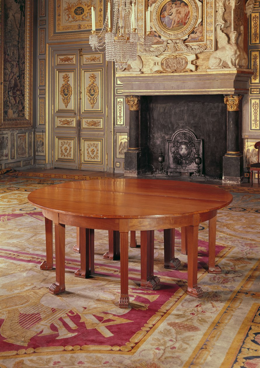 Rundt bord i stil med Directoire-perioden, 1795-99 av French School