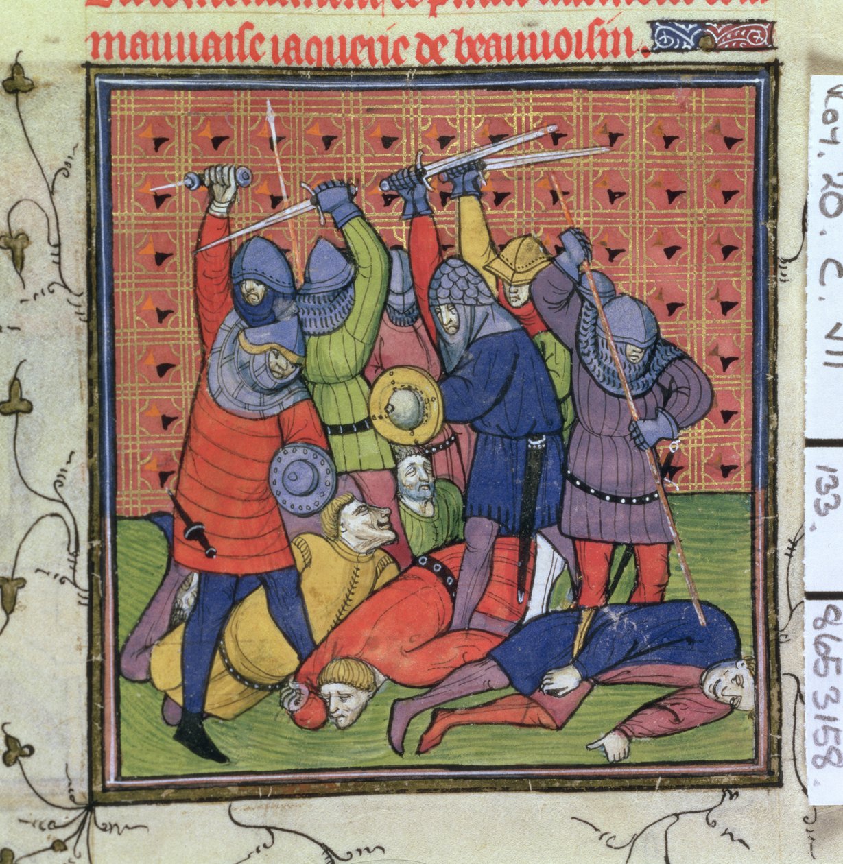 Roy 20 C VII f.133 Utbrudd av knevery av French School