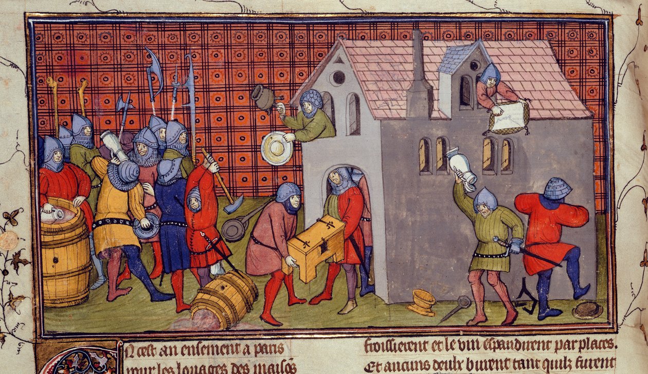 Royal MS 20 CVII f.41v, Looting of a house (vellum)   1376771   no       norwegian Successfully Translated  Original: The Flight into Egypt, in or after 1630. Translat: The Flight into Egypt, in or after 1630. 1209245 no norwegian Successfully Translated O av French School