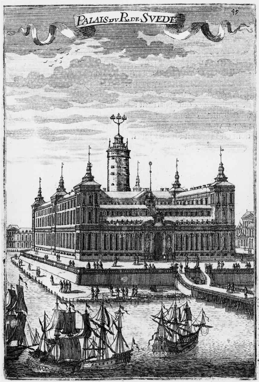 Royal Palace of Stockholm, illustrasjon fra Description de l