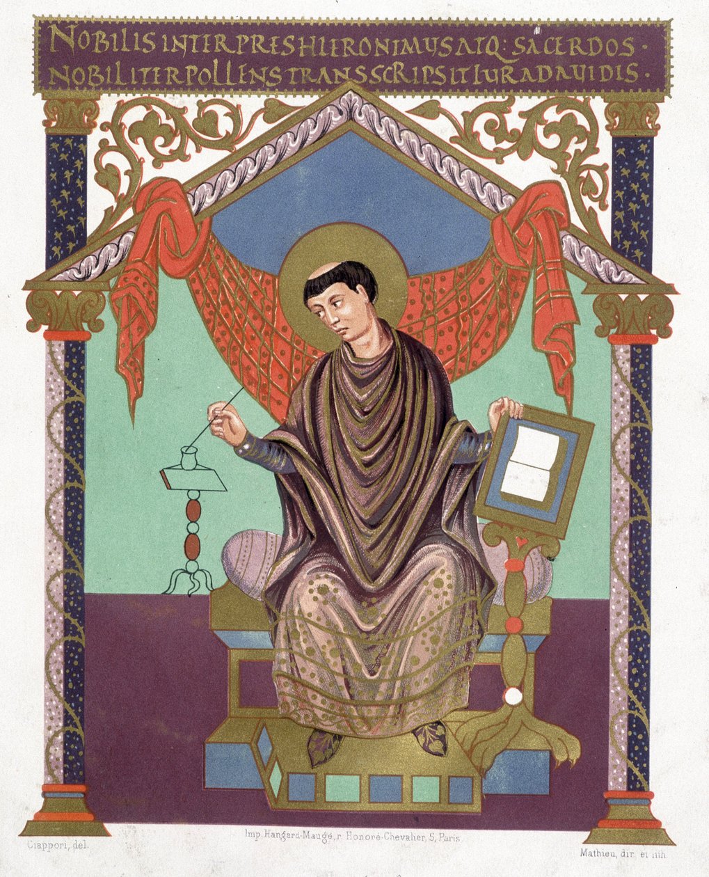 Saint Jérôme. I "Frankrike i det 9. århundre". av French School