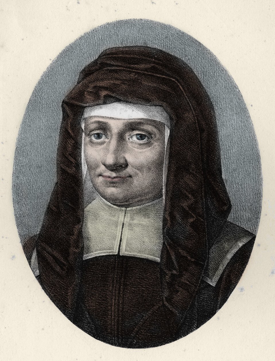 Saint Louise de Marillac, enke etter Antoine le Gras (1591 - 1660). av French School