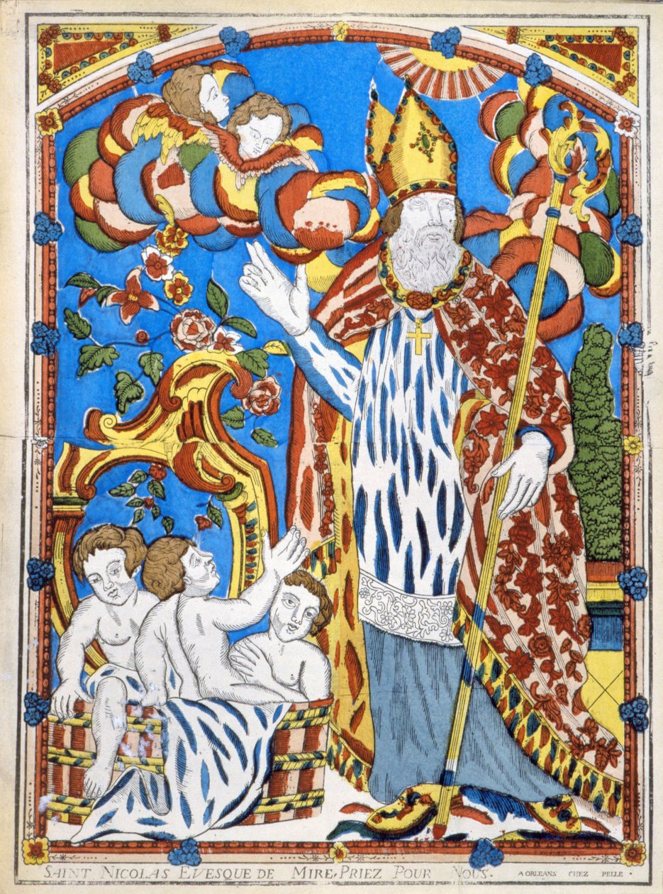 Saint Nicholas, biskop av Mire, be for oss. av French School