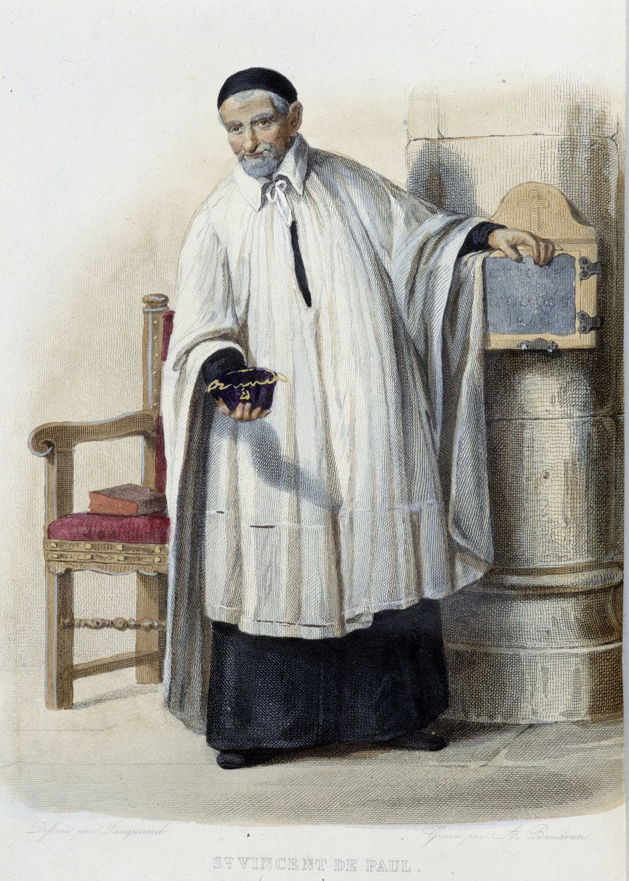 Saint Vincent de Paul - i "Den franske Plutarch", red. Mennechet av French School