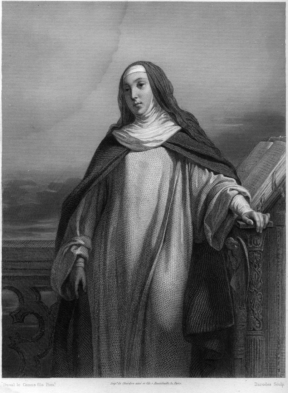 Den hellige Jeanne av Chantal (1572-1641), i "De hellige kvinner" av French School