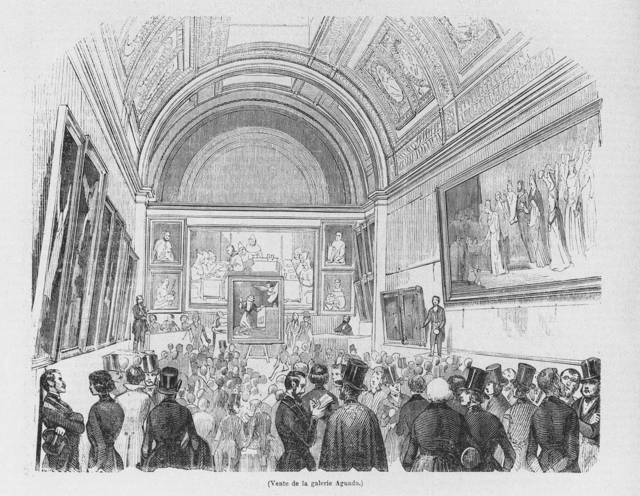 Salg av Aguado-galleriet, 1843 av French School