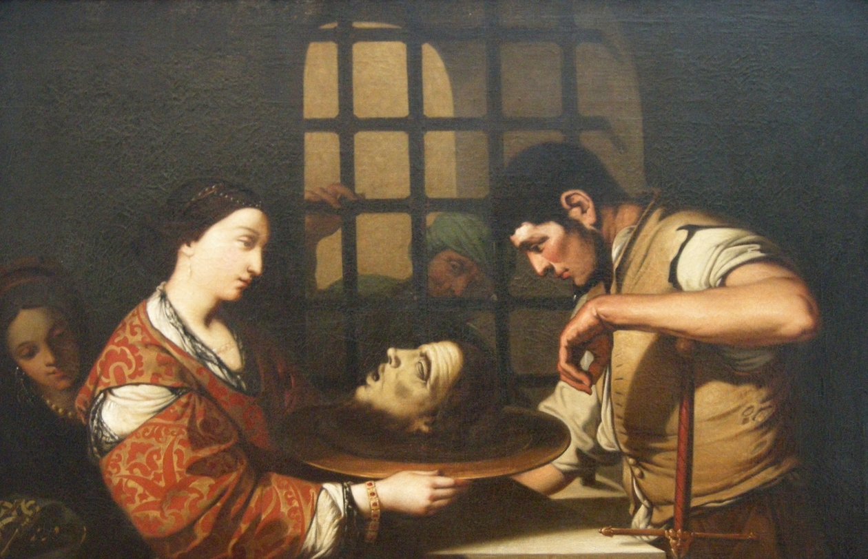 Salome med hodet til døperen Johannes av French School