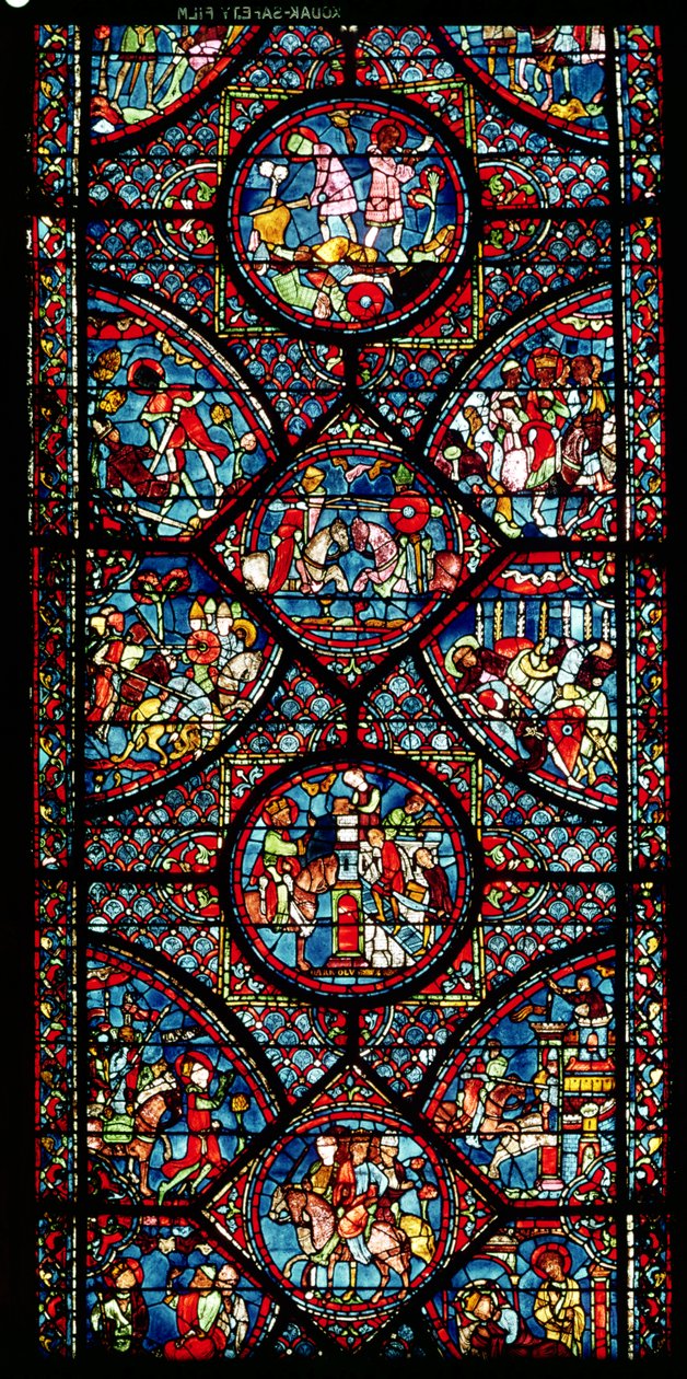 Scener fra Karl den Stores liv (747-814) fra ambulatoriet, ca. 1215-25 (se også 182939) av French School