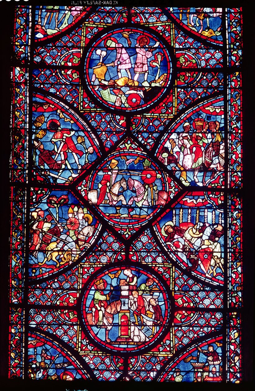 Scener fra Karl den Stores liv (747-814) fra ambulatoriet, ca. 1215-25 (se også 182938) av French School