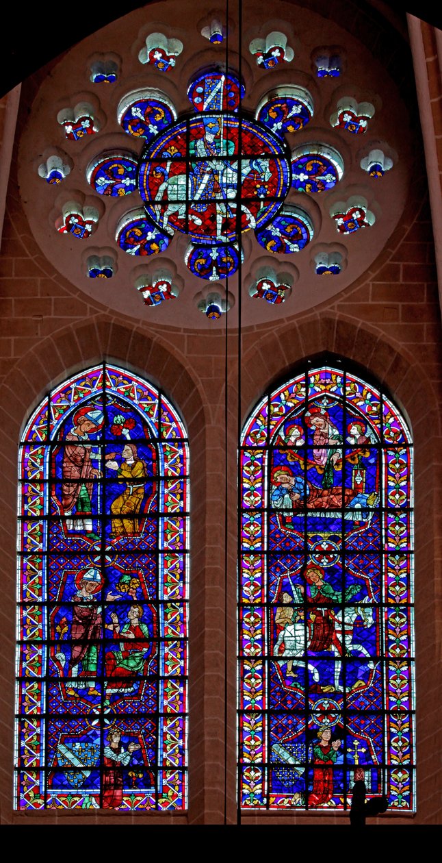 Scener fra St Martins liv; giver - Thibault VI, greve av Chartres (w109) av French School
