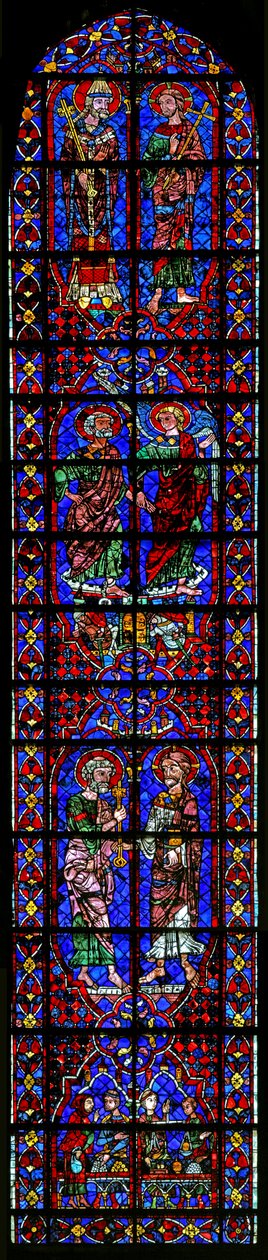 Scener fra St. Peters liv med givere - pengevekslerne (w105) av French School