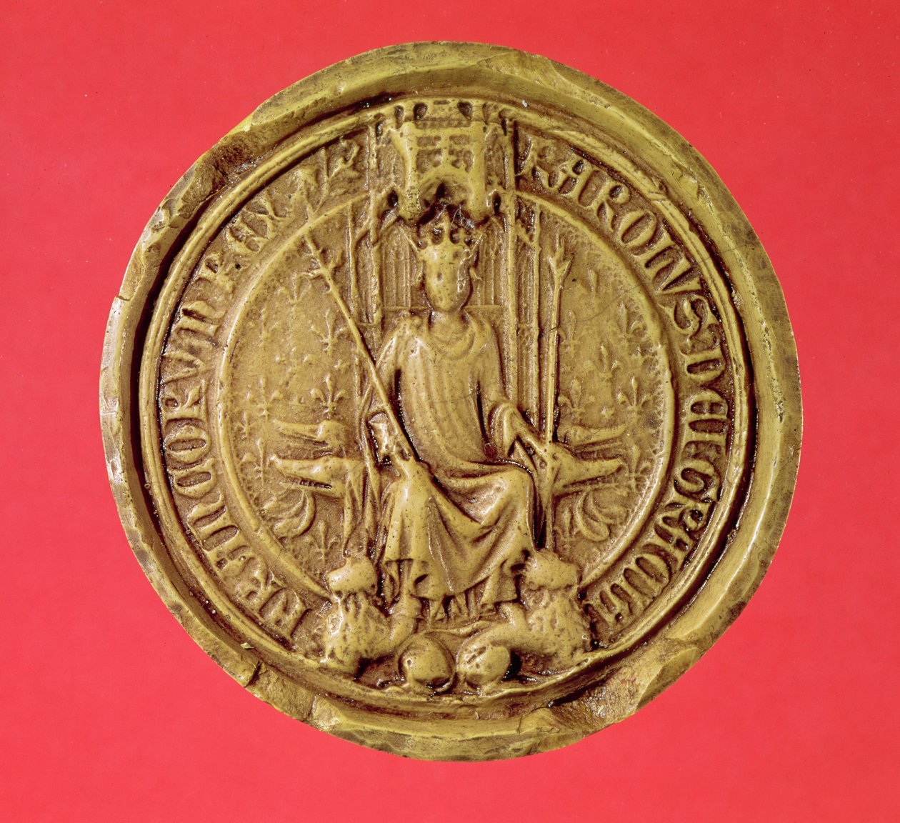 segl av Charles VII (1403-61) av French School
