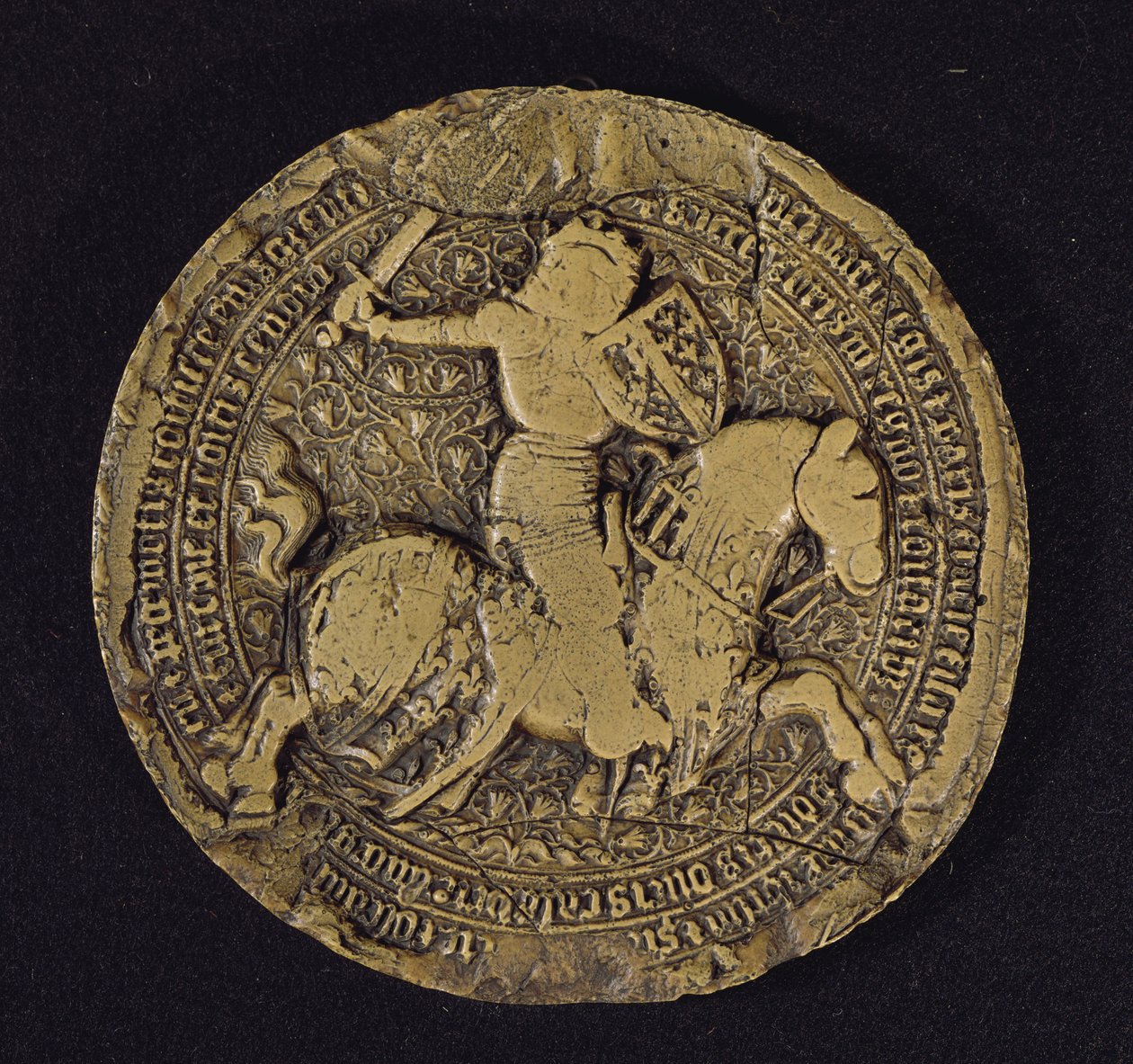 Segl av Ludvig I av Anjou (1339–84) konge av Sicilia, 1383 av French School