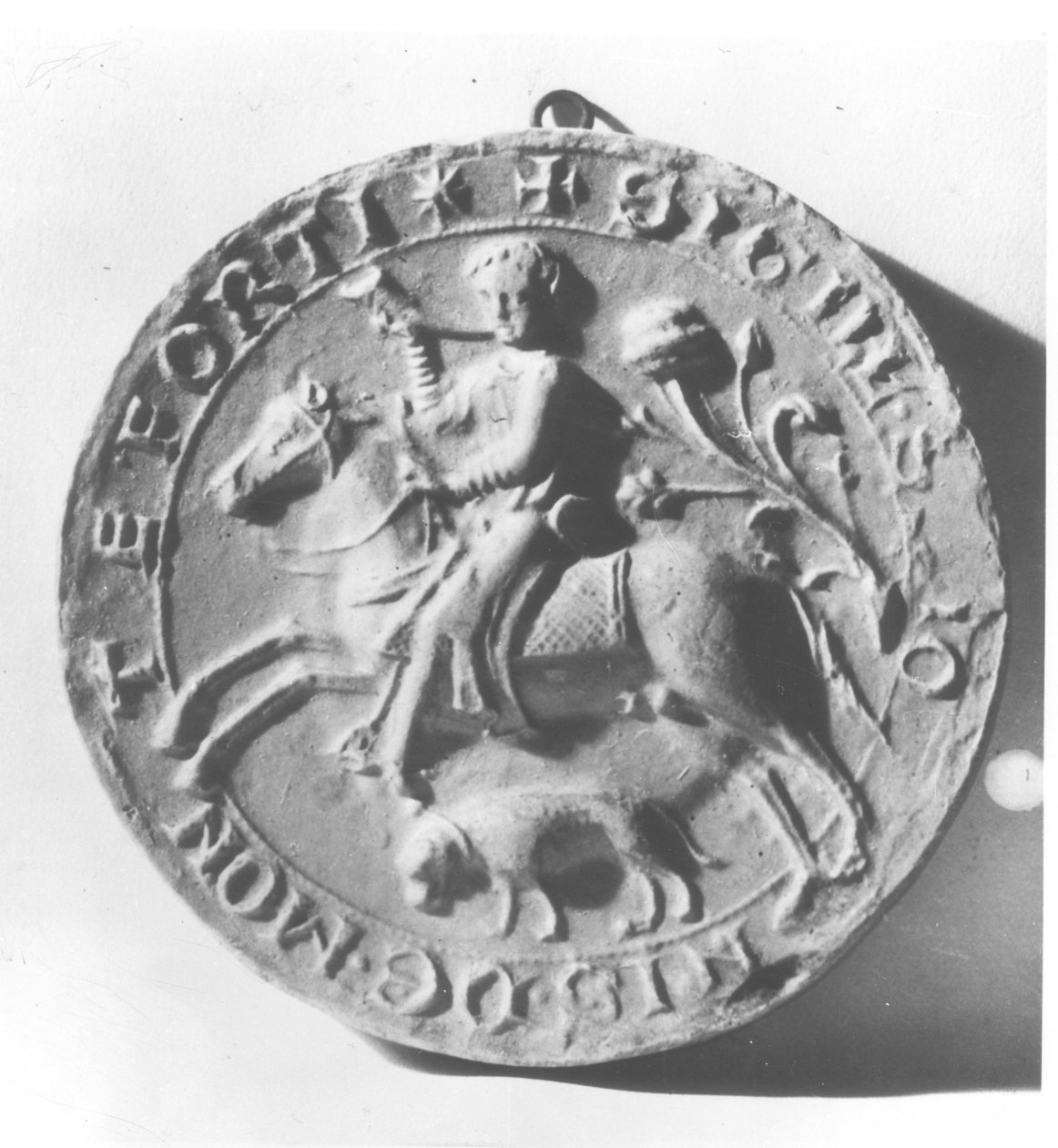 Segl fra Simon de Montfort (ca. 1150-1218) (metall) av French School