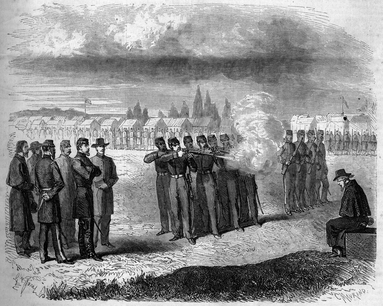 Sesession War (1861 - 1865) eller amerikansk borgerkrig av French School
