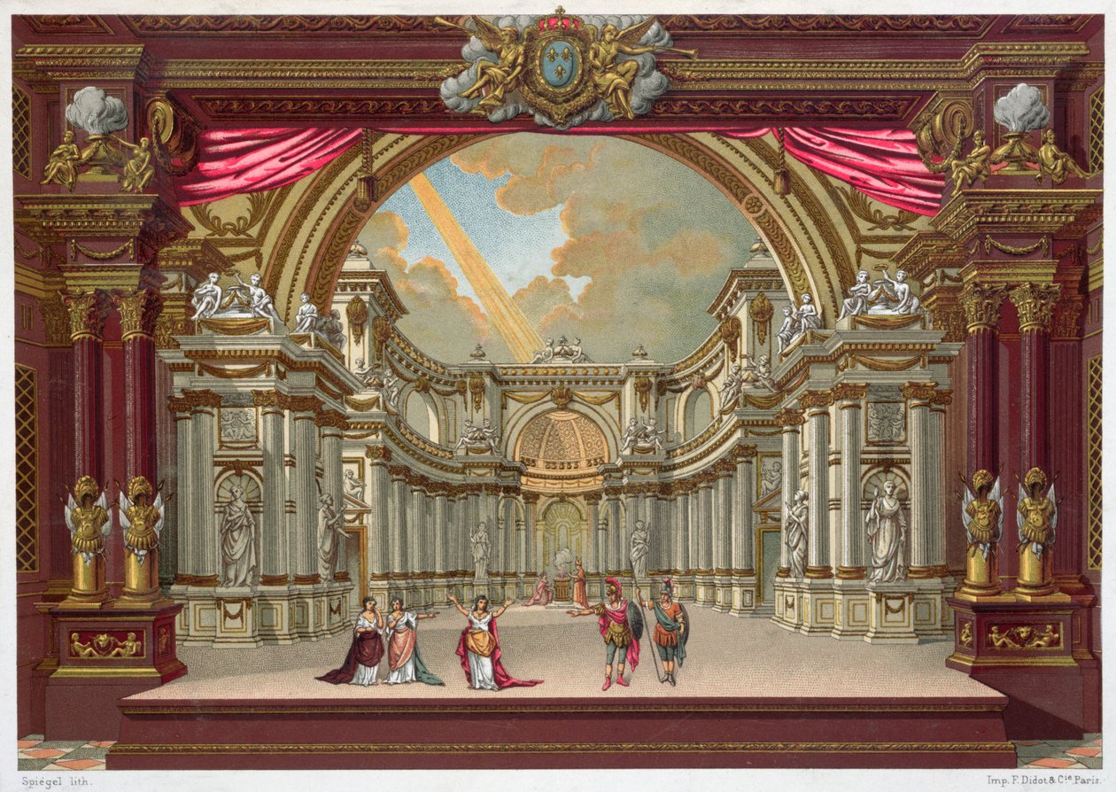 Scenografi for teatret i Versailles av French School