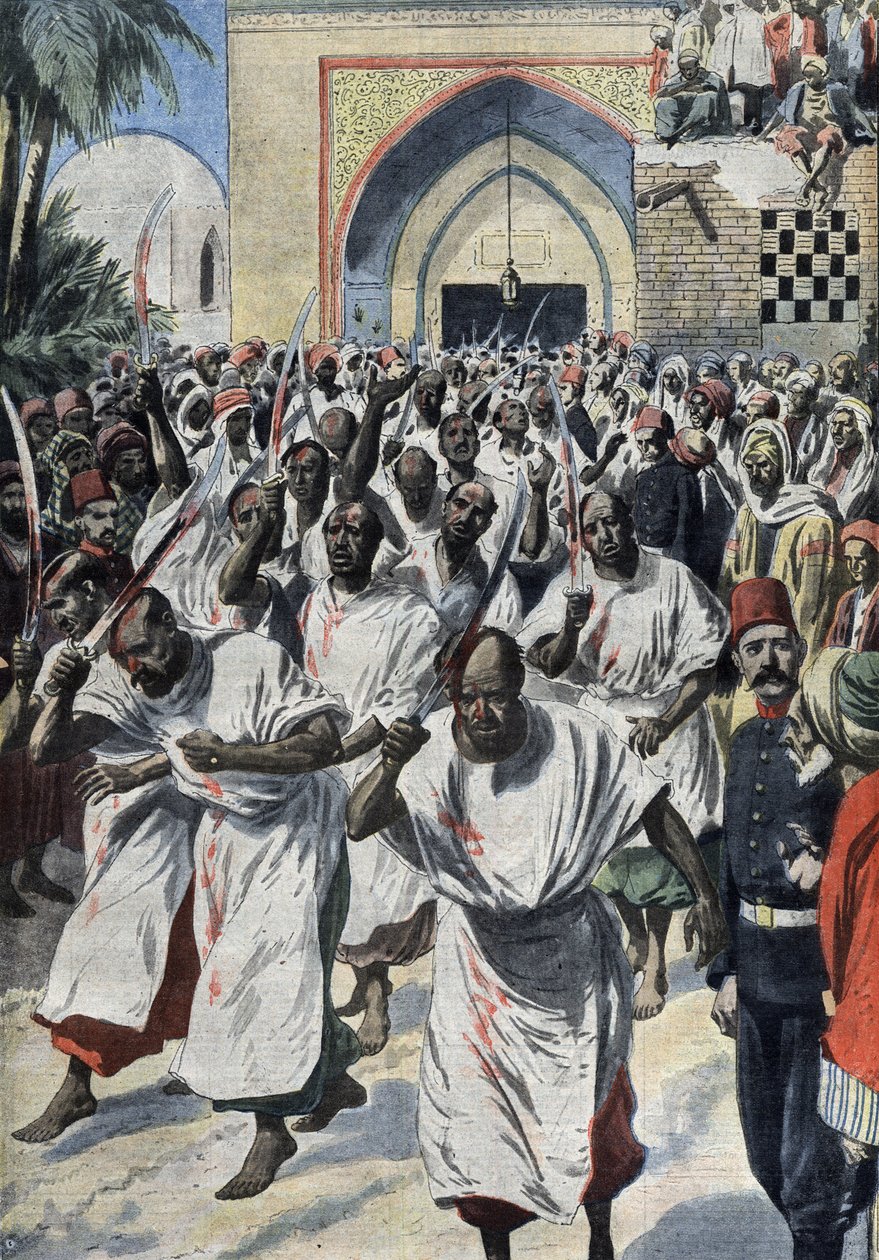 Shiite moslems in pilgrimage at Karbala (Iraq), at Husayn