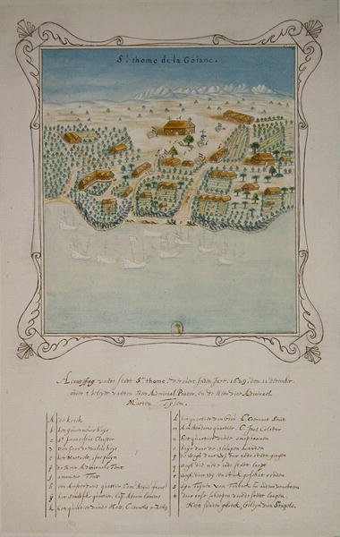 Beleiring av Saint Thomas de la Goiane, på Antillene, 11. desember 1629 av French School
