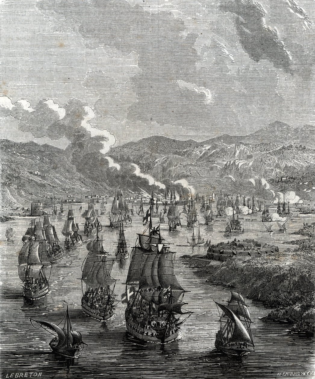 Beleiringen av Toulon fant sted mellom 29. juli og 21. august 1707 under den spanske arvefølgekrigen da en alliert land- og sjøstyrke beleiret den franske marinebasen i Toulon (gravering) av French School