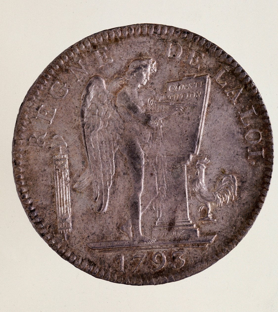 Sølv fransk ecu (scude), fransk republikk (1793-1804) av French School