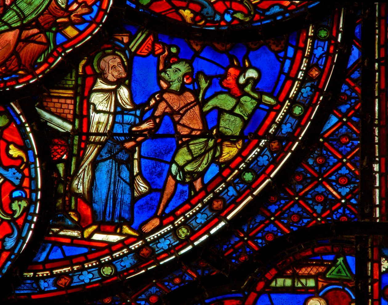 St Anthony: angrepet av demoner (w30b) av French School