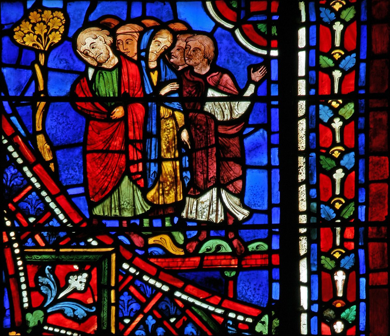St. Apollinaire: de troende ved begravelsen hans (w36) av French School