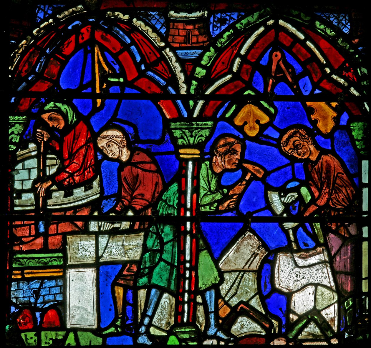 St Cheron-vindu: givere - murere (w15) av French School