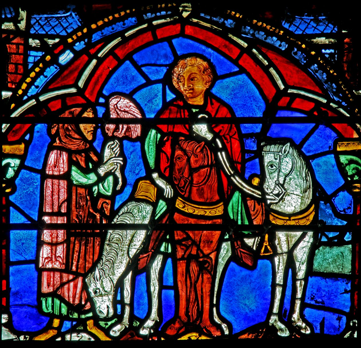 St Cheron-vinduet: hawking? (w15) av French School