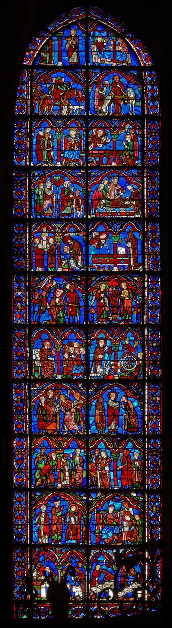 St Cheron-vinduet: scener fra livet til (w15) av French School