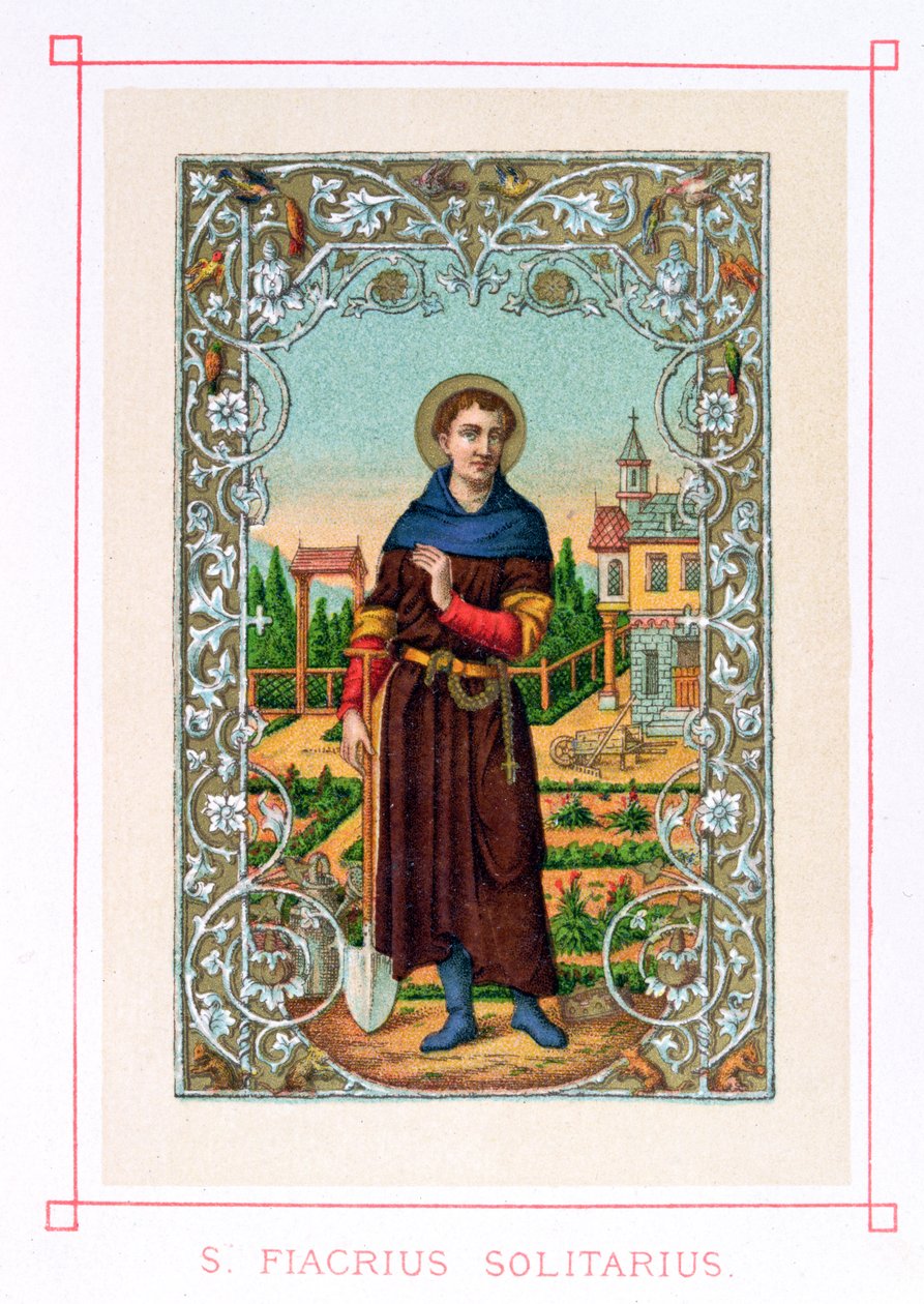 St. Fiacre (d.670) 1873 av French School