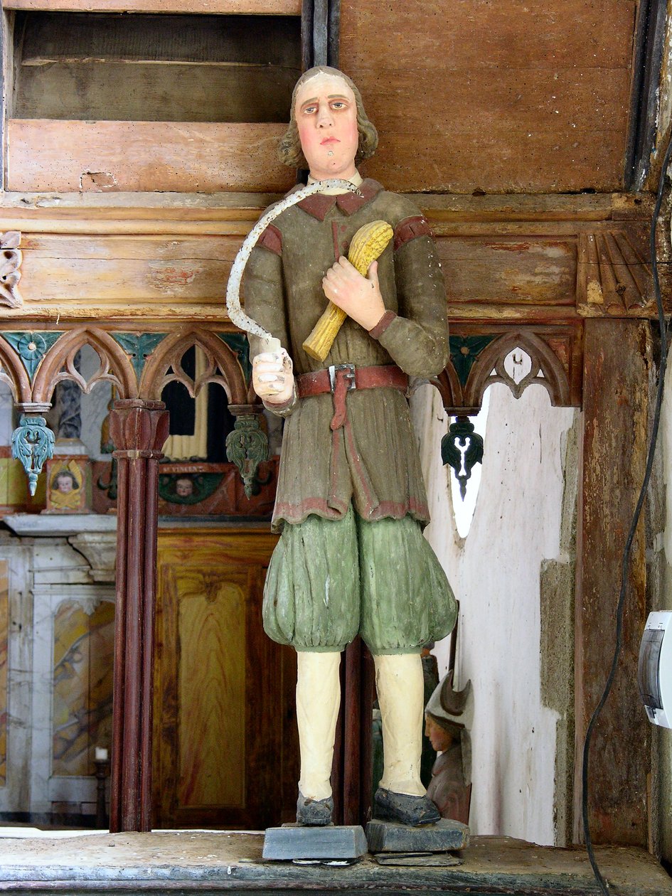 St. Isidore (polykromt tre) av French School