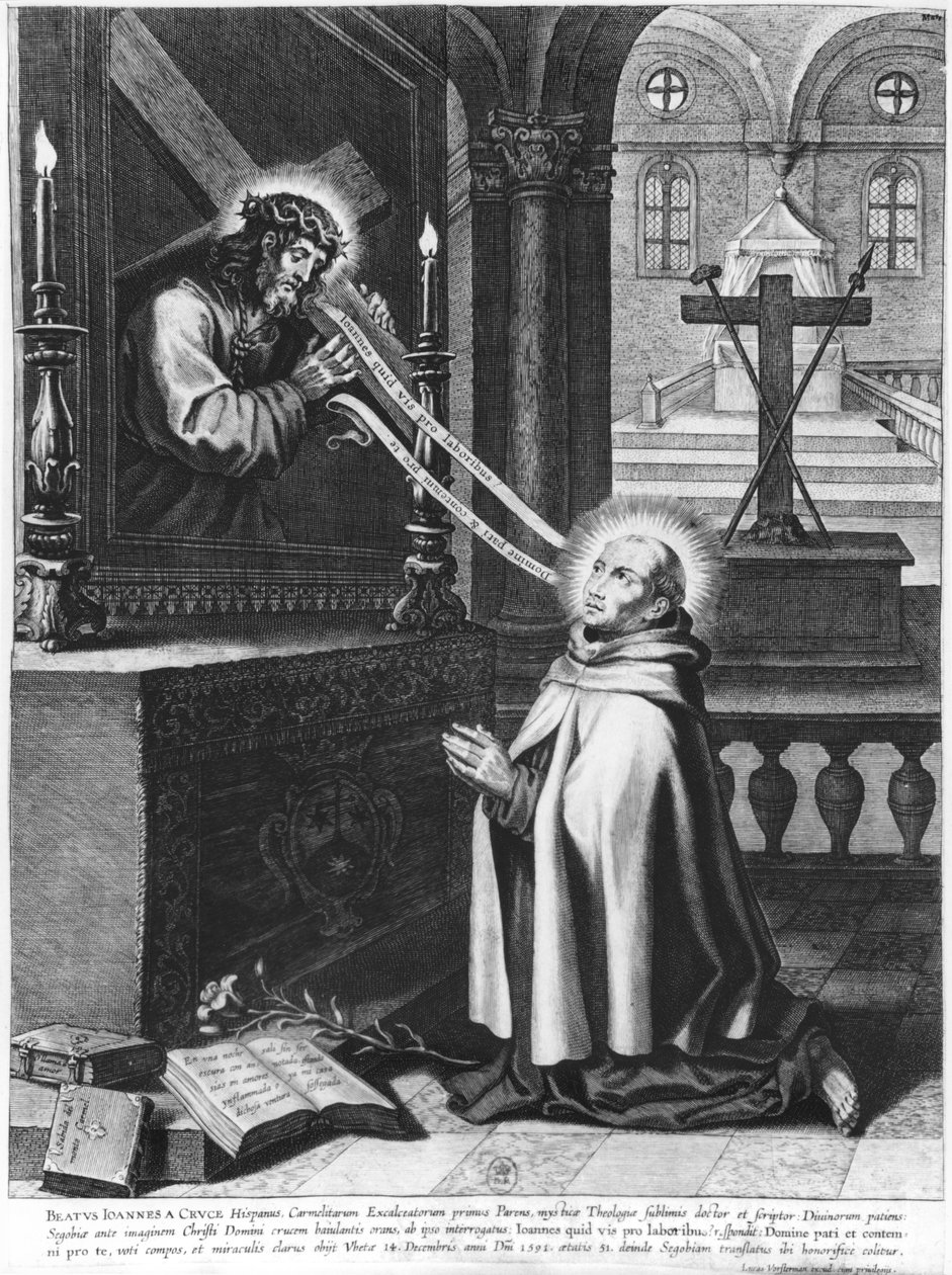 St. Johannes av korset (1524-91) av French School