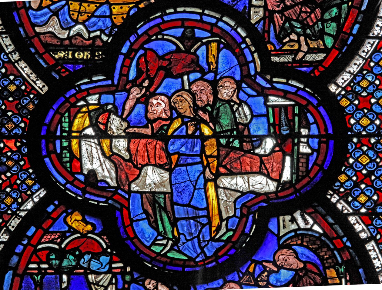 St John-vinduet: Stacatus død: en demon tar hans sjel (w48) av French School