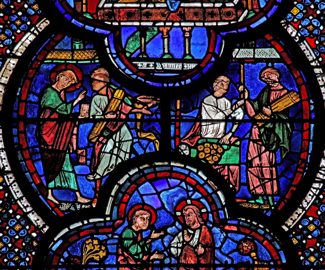 St John-vinduet: mirakelet med å endre pinner til gull (w48) av French School
