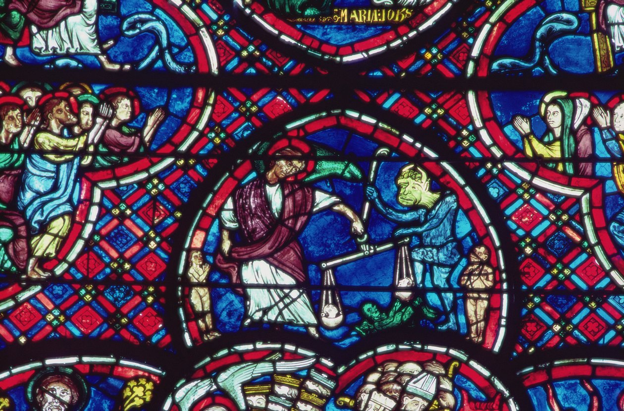 St Michael veier sjeler, 1200-tallet av French School